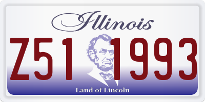 IL license plate Z511993