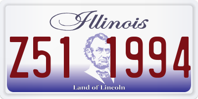 IL license plate Z511994
