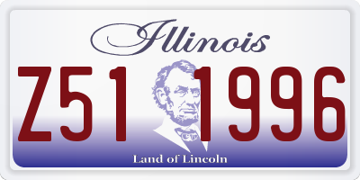 IL license plate Z511996
