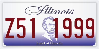 IL license plate Z511999