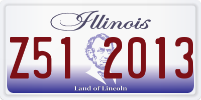 IL license plate Z512013