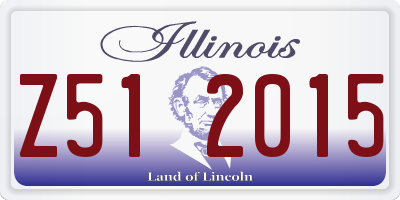 IL license plate Z512015