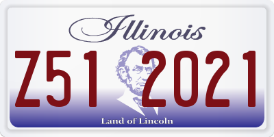 IL license plate Z512021