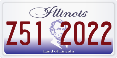 IL license plate Z512022