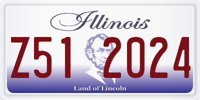 IL license plate Z512024