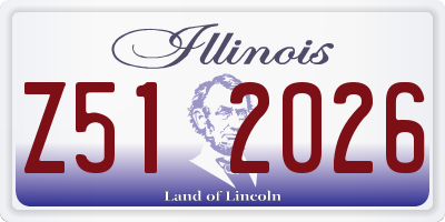 IL license plate Z512026