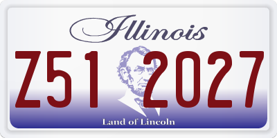 IL license plate Z512027
