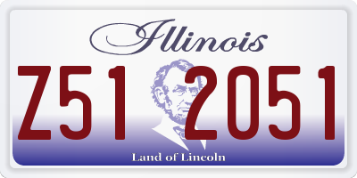 IL license plate Z512051