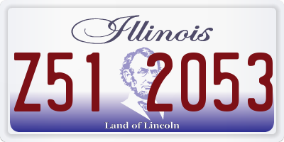 IL license plate Z512053