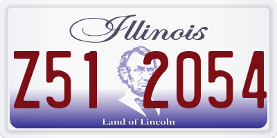IL license plate Z512054
