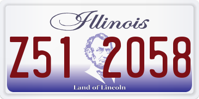 IL license plate Z512058