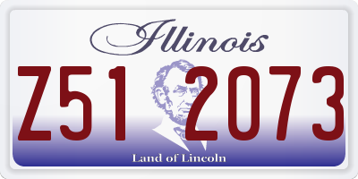 IL license plate Z512073