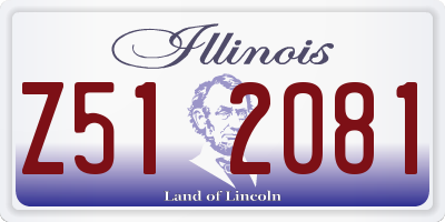 IL license plate Z512081