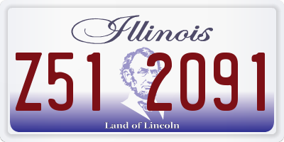IL license plate Z512091