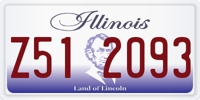 IL license plate Z512093