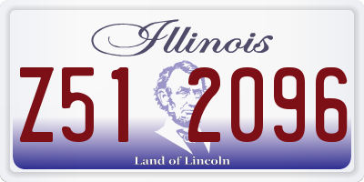 IL license plate Z512096