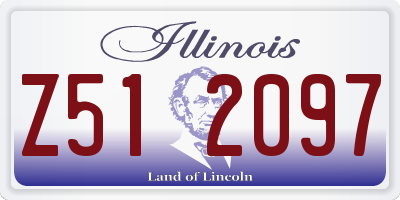 IL license plate Z512097