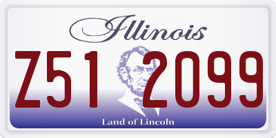 IL license plate Z512099