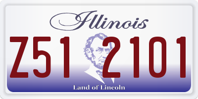 IL license plate Z512101