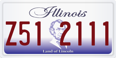 IL license plate Z512111