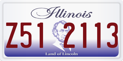 IL license plate Z512113