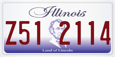 IL license plate Z512114