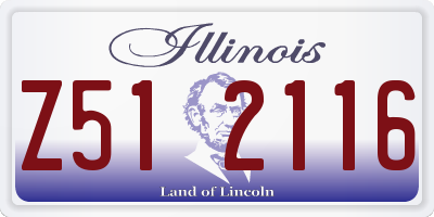 IL license plate Z512116