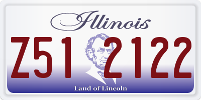 IL license plate Z512122