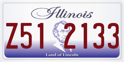 IL license plate Z512133