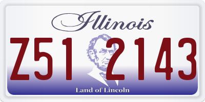 IL license plate Z512143