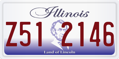 IL license plate Z512146