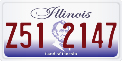 IL license plate Z512147