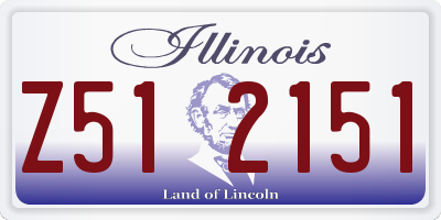 IL license plate Z512151