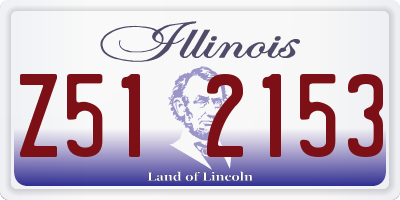 IL license plate Z512153