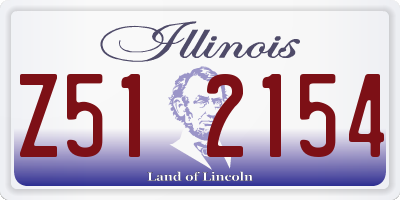 IL license plate Z512154
