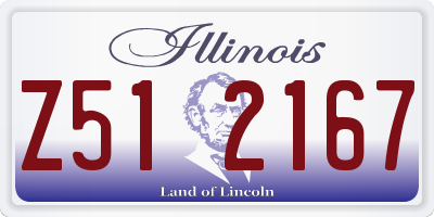 IL license plate Z512167