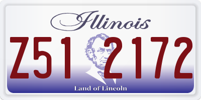 IL license plate Z512172