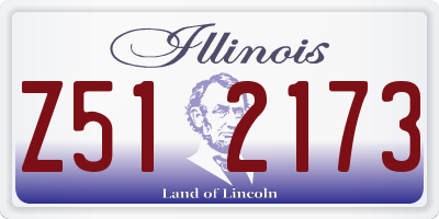 IL license plate Z512173