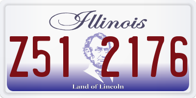 IL license plate Z512176