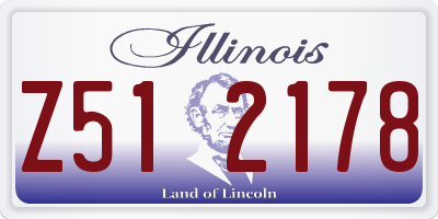 IL license plate Z512178