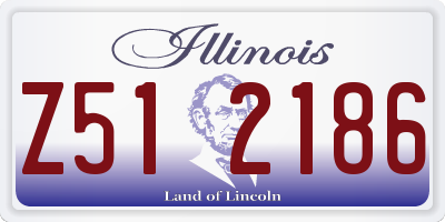 IL license plate Z512186