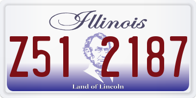 IL license plate Z512187