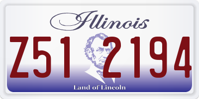 IL license plate Z512194