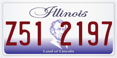 IL license plate Z512197