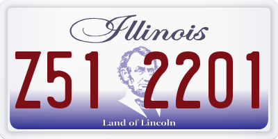 IL license plate Z512201