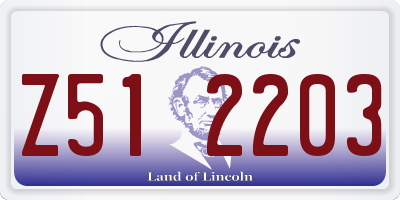 IL license plate Z512203