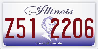 IL license plate Z512206
