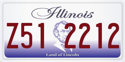 IL license plate Z512212