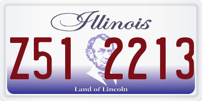IL license plate Z512213