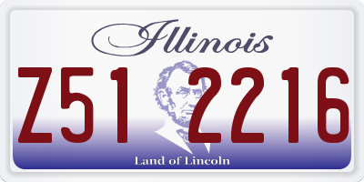 IL license plate Z512216